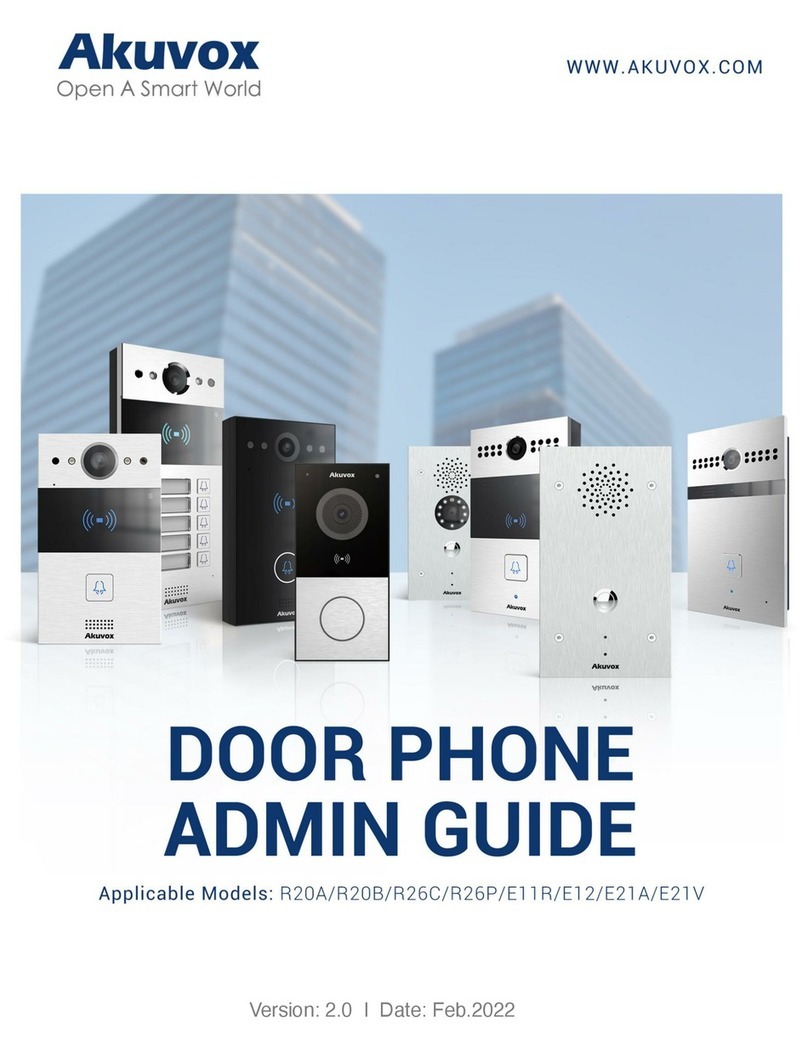 Akuvox R20A Admin guide