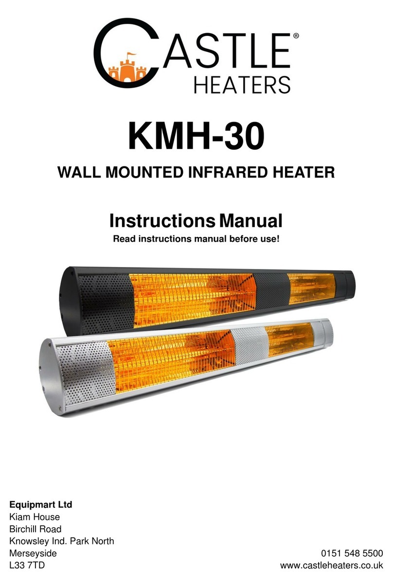 Castle Heaters KMH-30 instruction manual