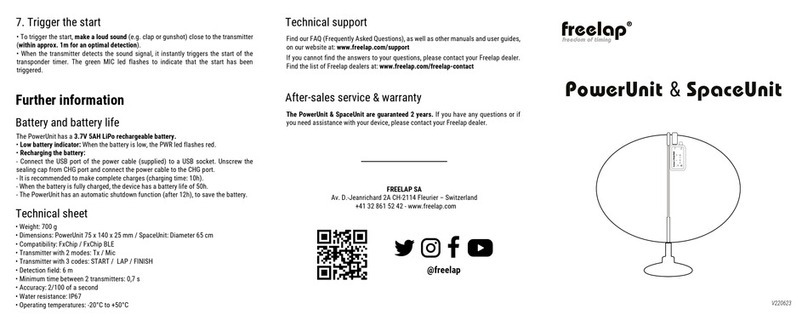 Freelap PowerUnit manual