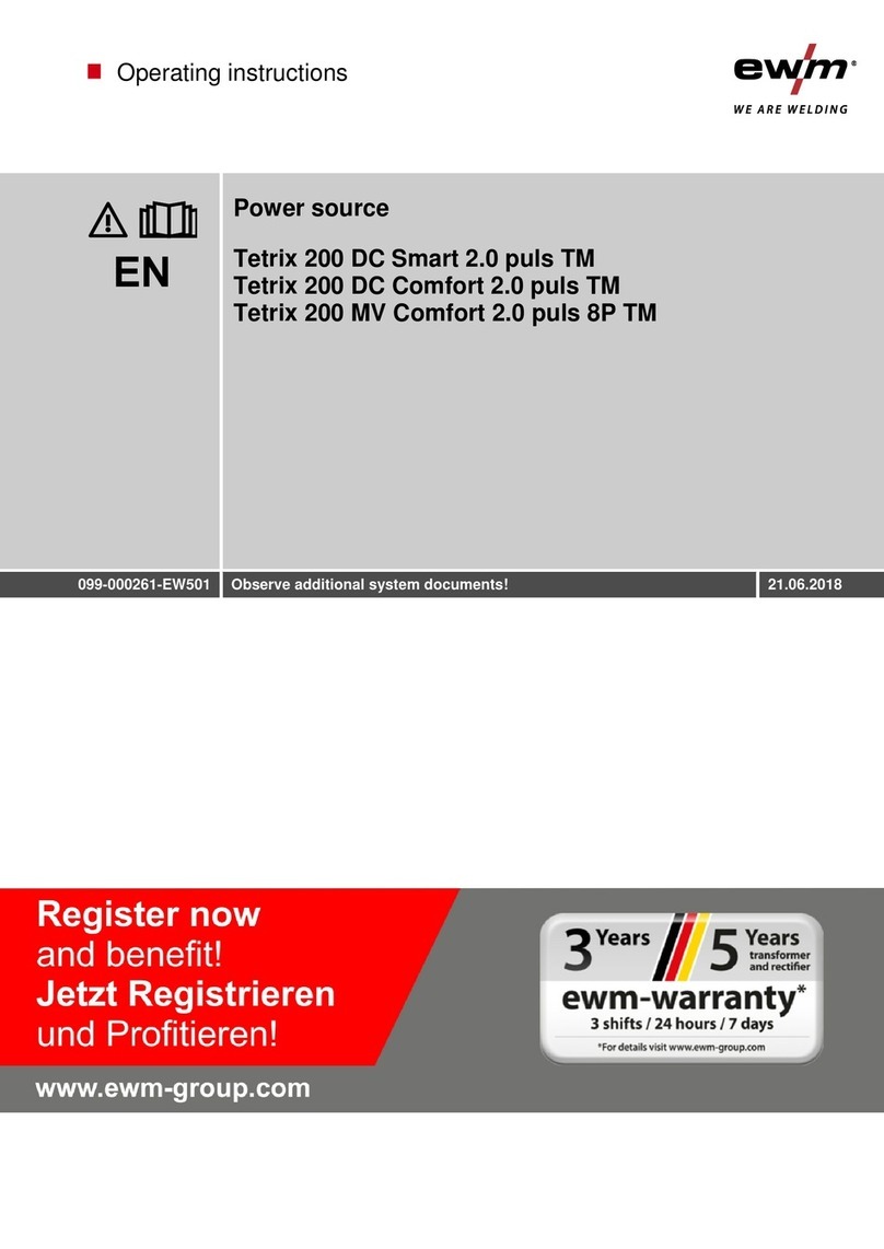 EWM Tetrix 200 MV Comfort 2.0 puls 8P TM User manual