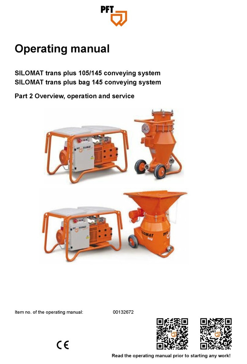 PFT SILOMAT trans plus 105 operating manual