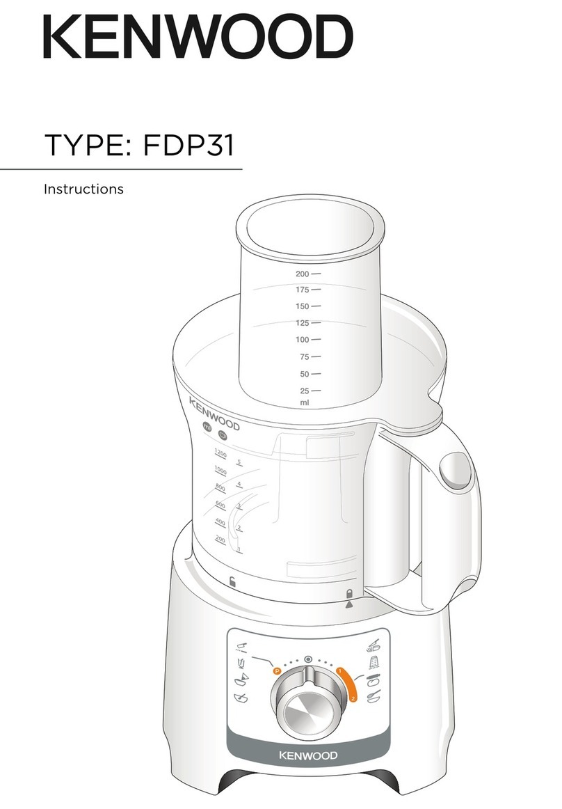 Kenwood FDP31 User manual