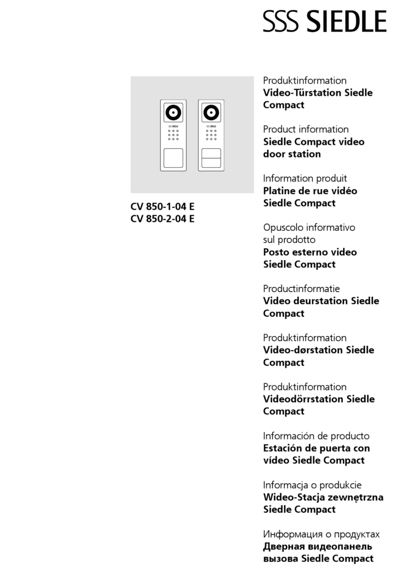 SSS Siedle CV 850-1-04 E Product information