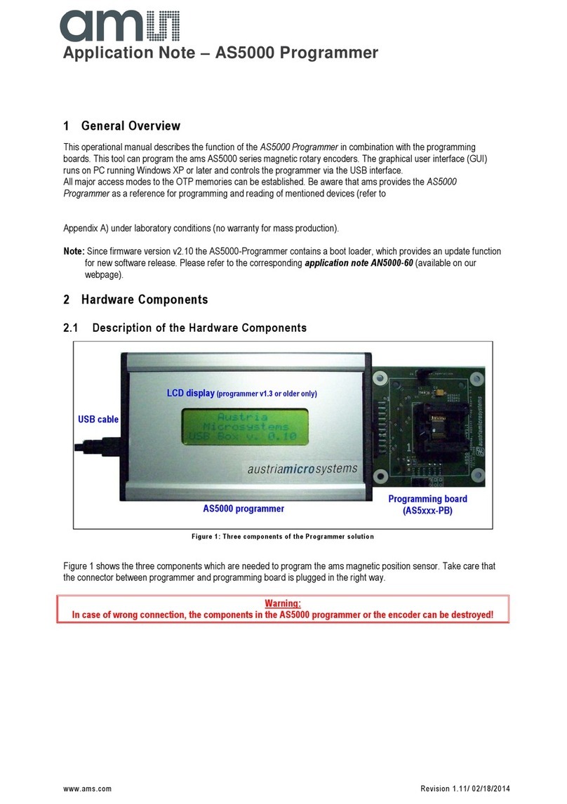 AMS AN5000 Series Installation and operating instructions AMS AN5000 Series Installation and operating instructions