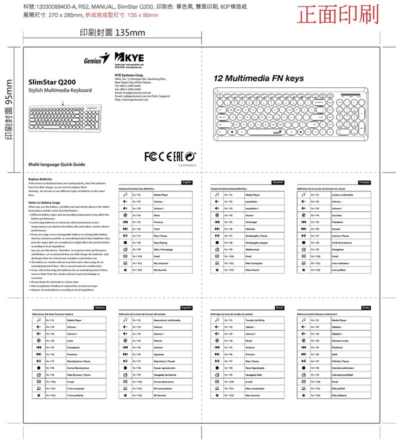 Genius Kye SlimStar Q200 User manual