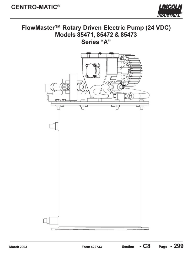 Lincoln industrial CENTRO-MATIC FlowMaster A Series quick start guide Lincoln industrial CENTRO-MATIC FlowMaster A Series quick start guide