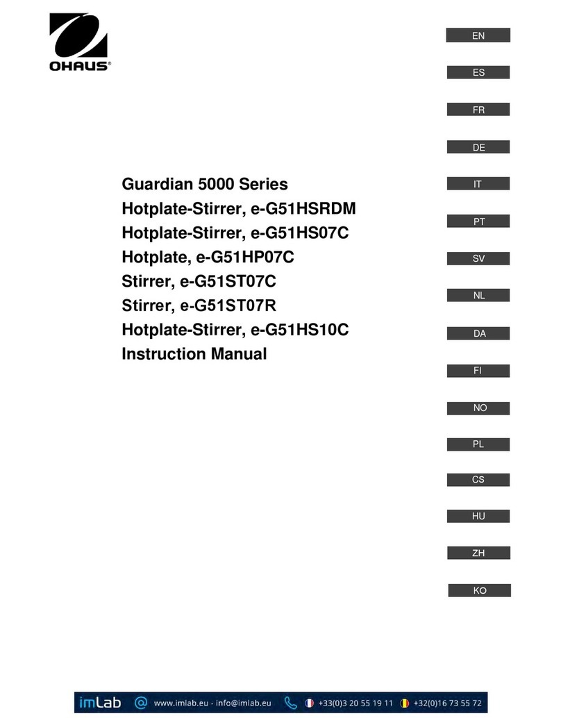 OHAUS e-G51ST07R instruction manual OHAUS e-G51ST07R instruction manual