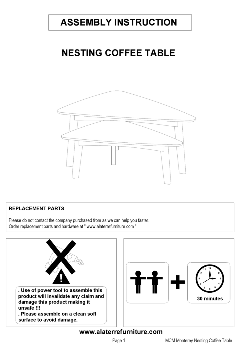 Alaterre Furniture Monterey Assembly instruction