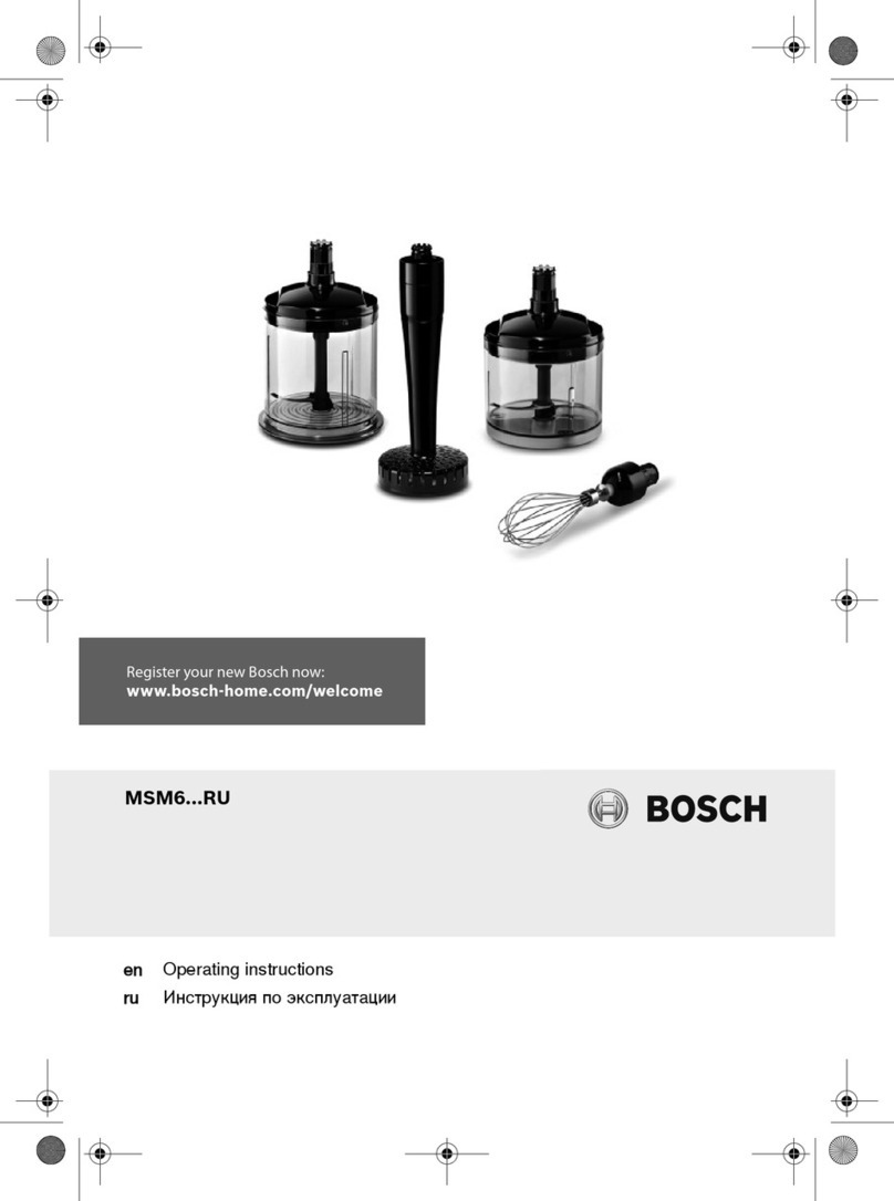 Bosch ErgoMixx Style MSM67165RU operating instructions