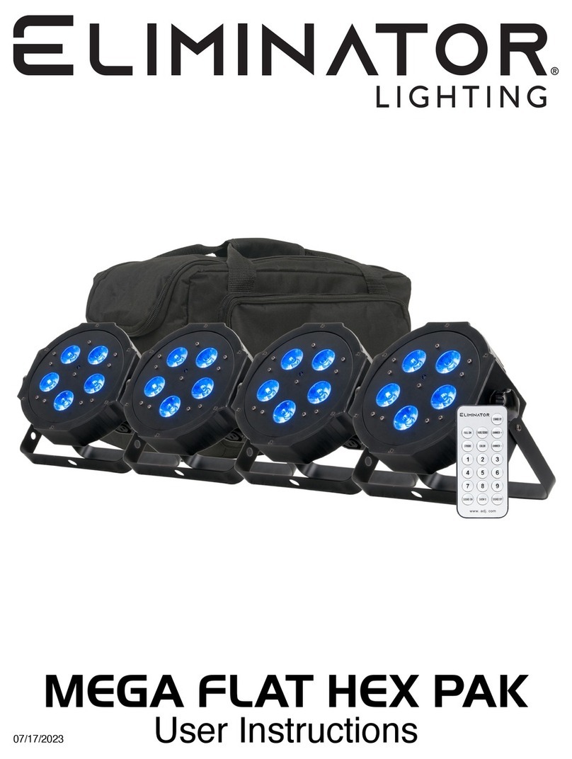 Eliminator Lighting MEGA FLAT HEX PAK User manual