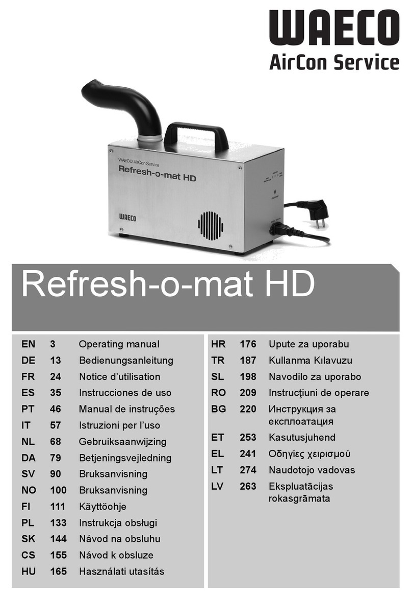 Waeco Refresh-o-mat HD operating manual
