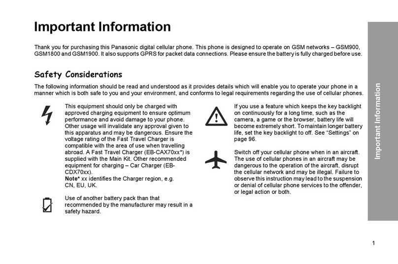 Panasonic GSM900 manual