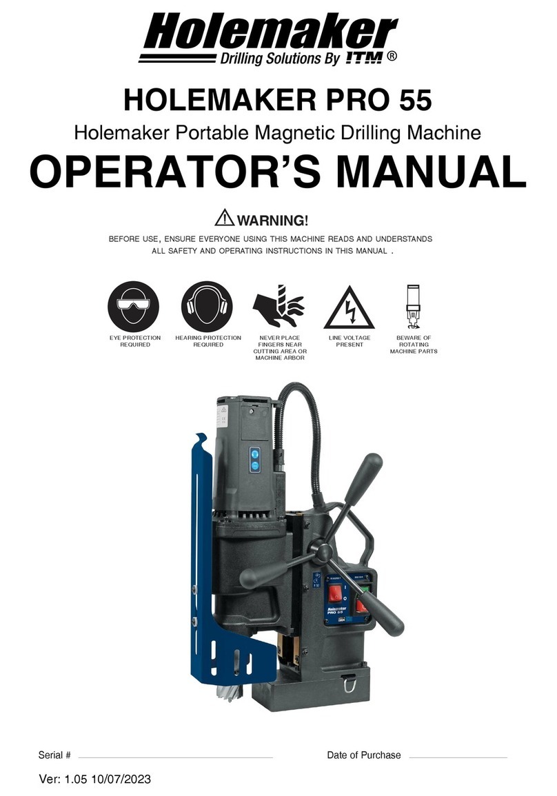 Itm HOLEMAKER PRO 55 Operator's manual