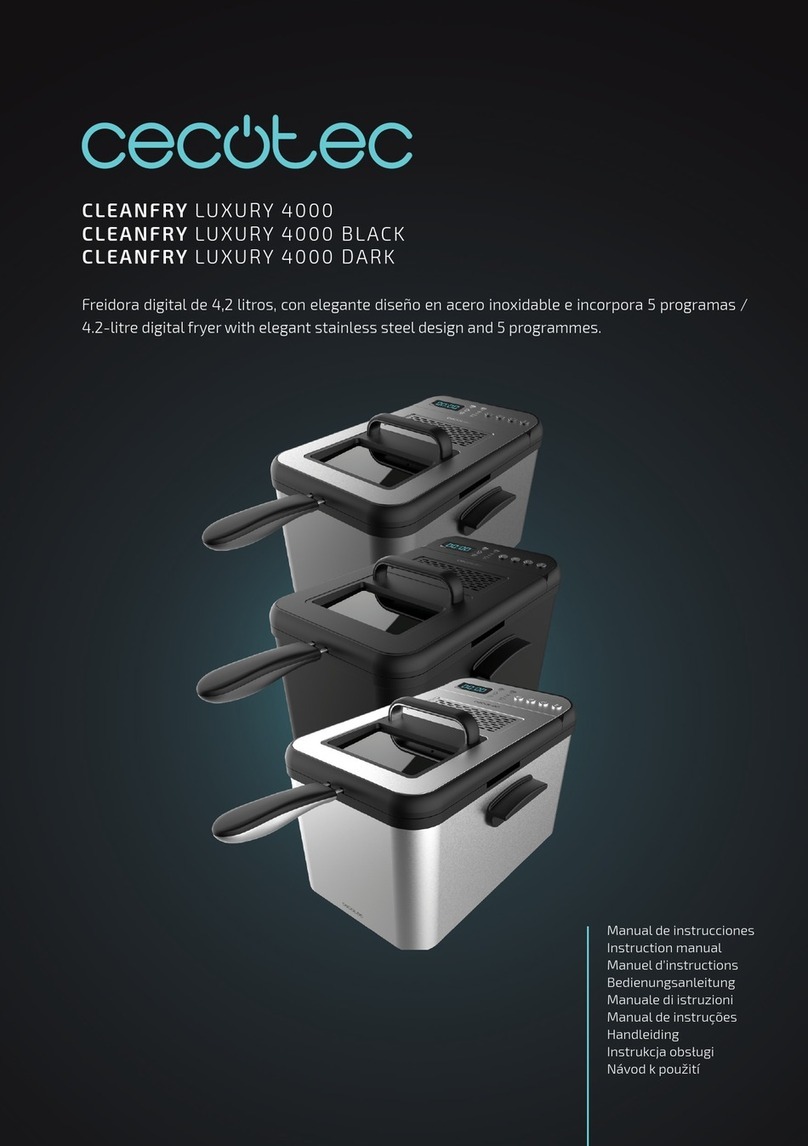 cecotec CLEANFRY LUXURY 4000 instruction manual