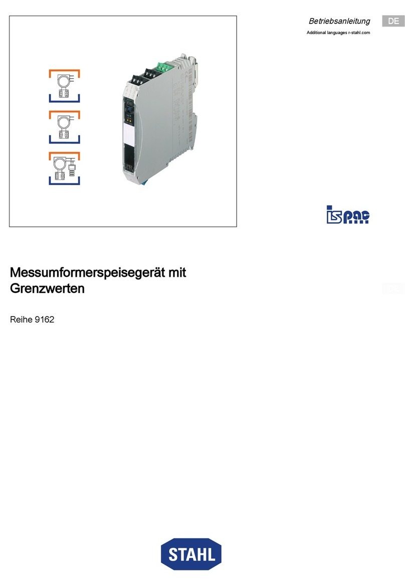 Stahl 9162 Series operating instructions
