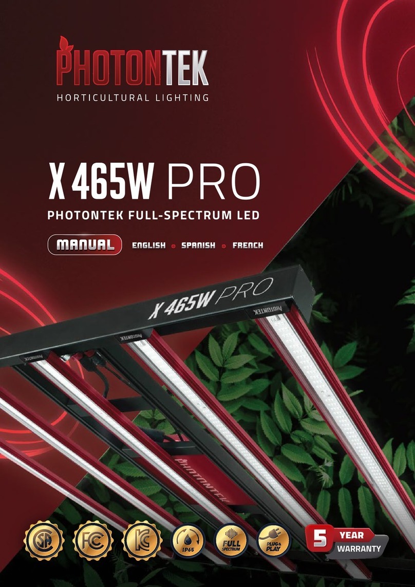PHOTONTEK X 465W PRO manual