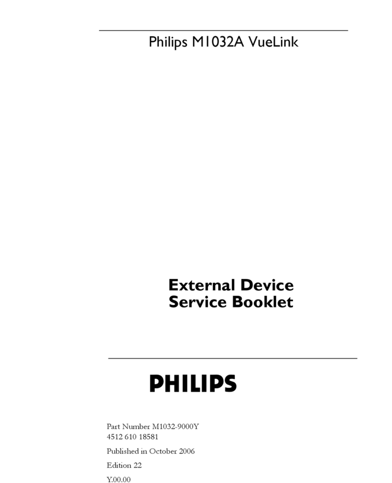Philips VueLink M1032A Installation and operation manual