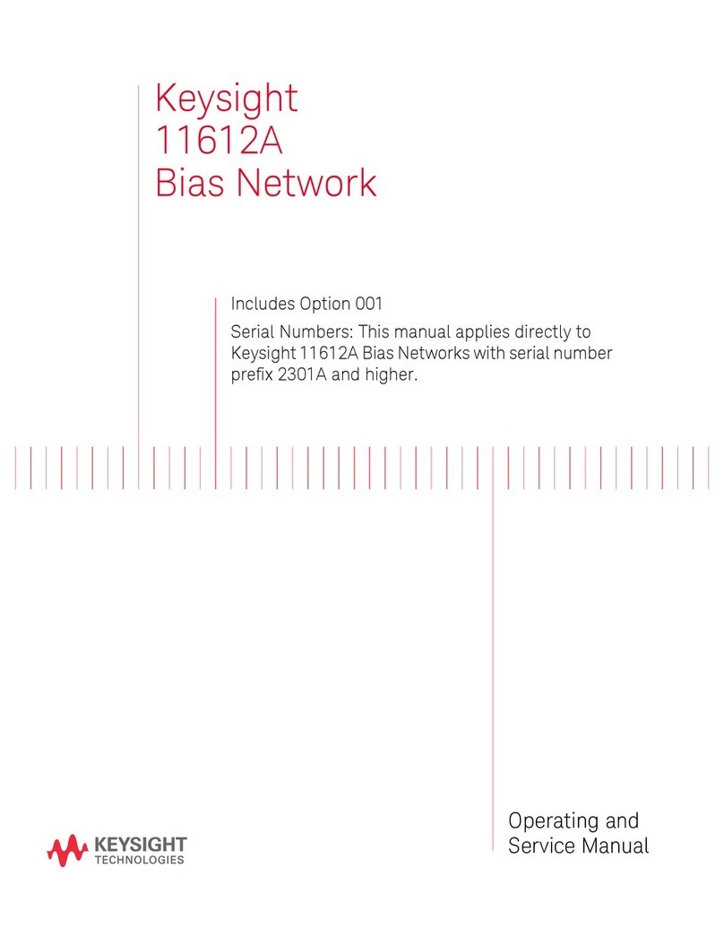 Keysight 11612A Operating and service manual Keysight 11612A Operating and service manual