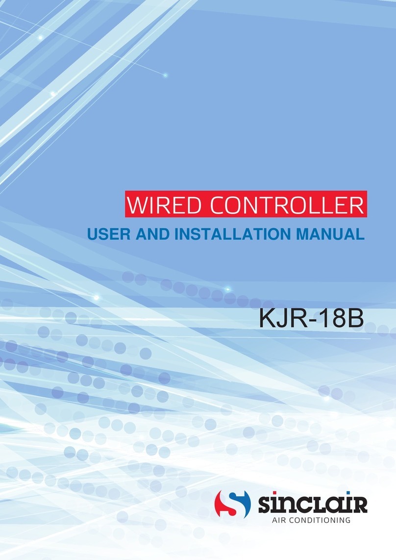 Sinclair KJR-18B User and installation manual