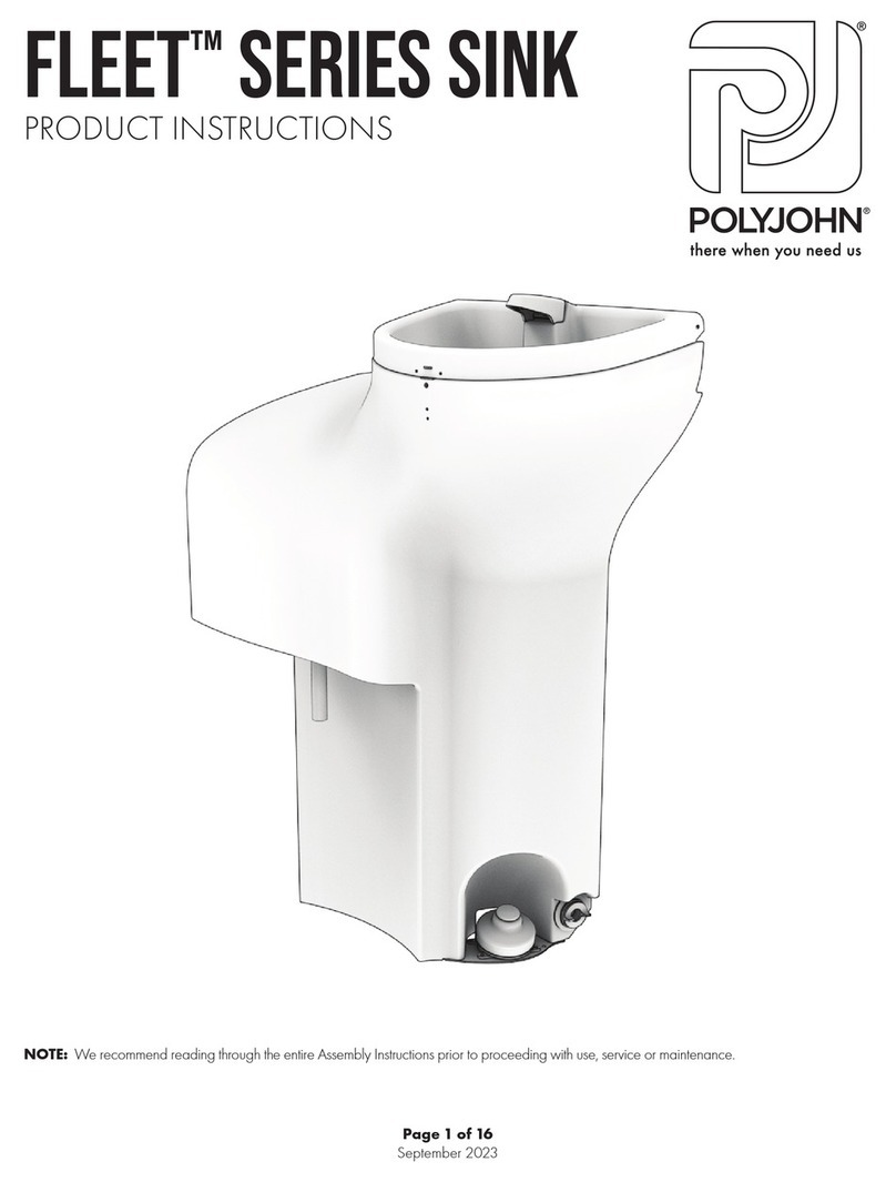 PolyJohn FLEET FS3-0026 Instruction sheet