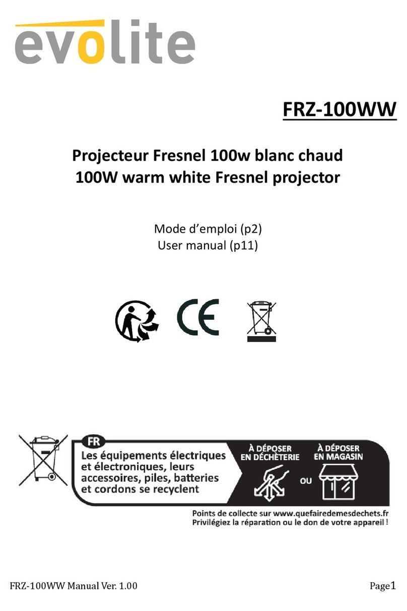 Evo-lite FRZ-100WW user manual