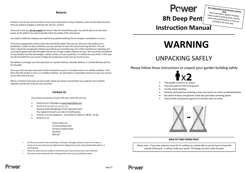 Power 8ft instruction manual Power 8ft instruction manual