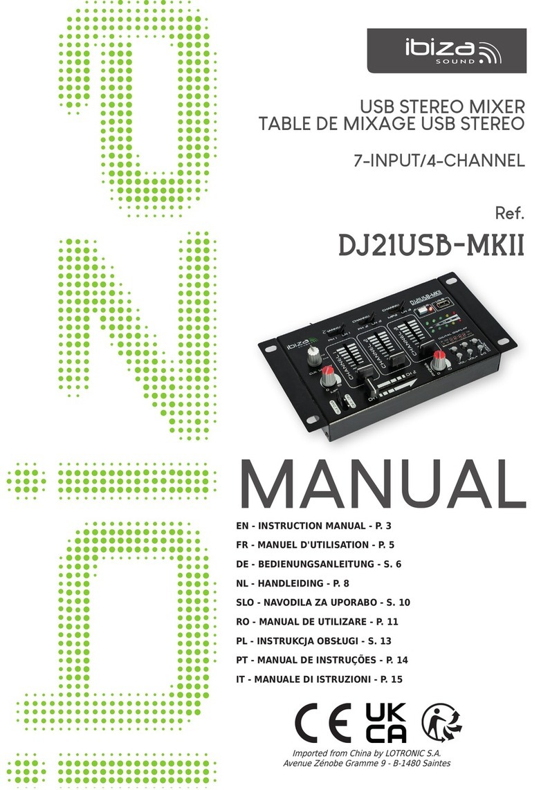 Ibiza sound DJ21USB-MKII manual