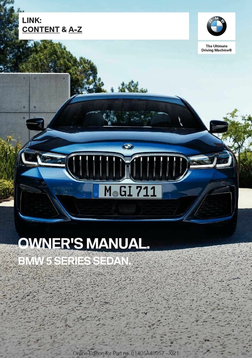 BMW 5 series sedan owner's manual