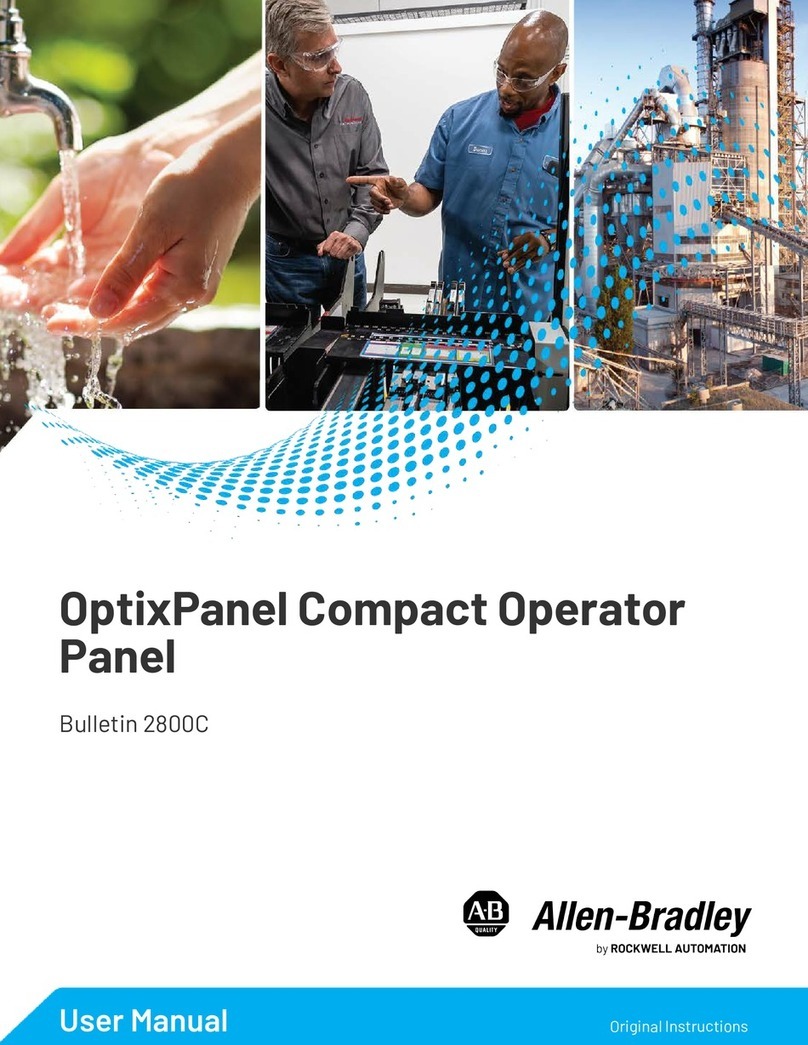 Rockwell Automation Allen-Bradley OptixPanel 2800C AS Series user manual