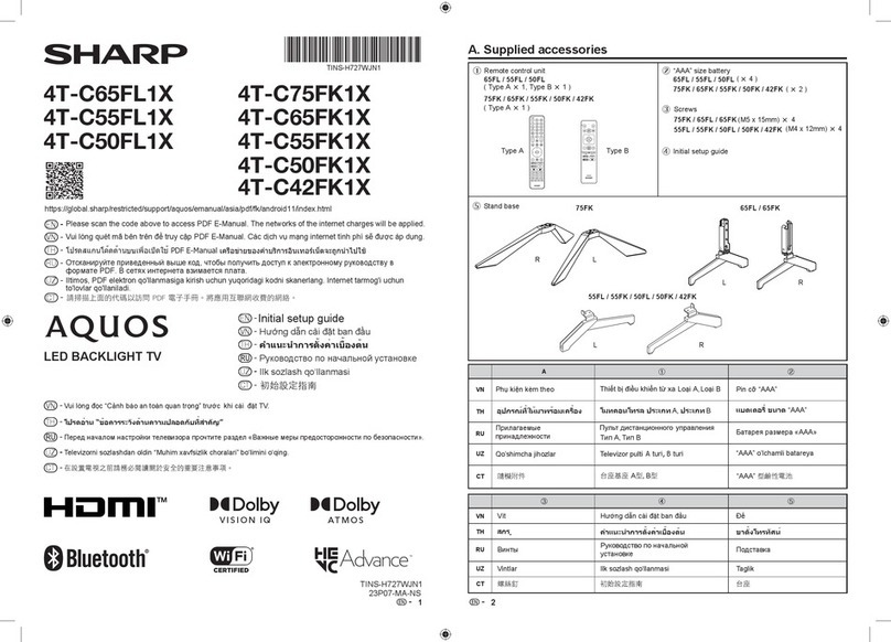Sharp AQUOS 4T-C65FL1X Manual