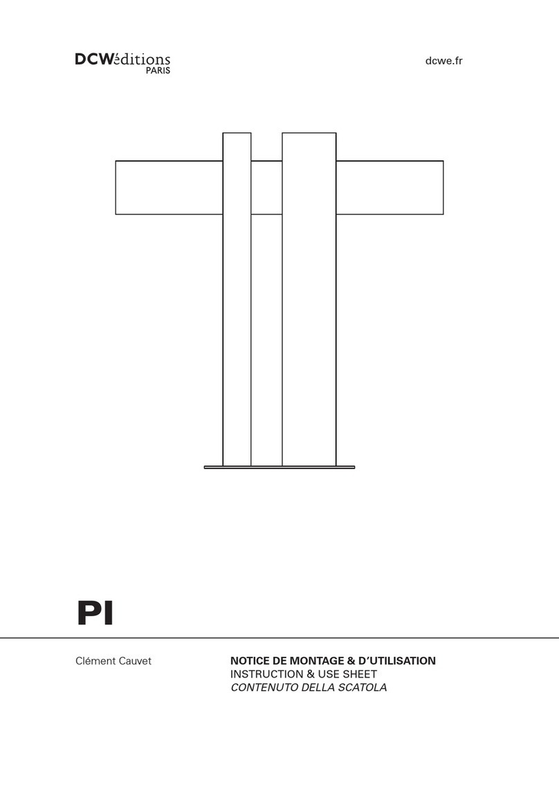 DCW editions Pi INSTRUCTION & USE SHEET