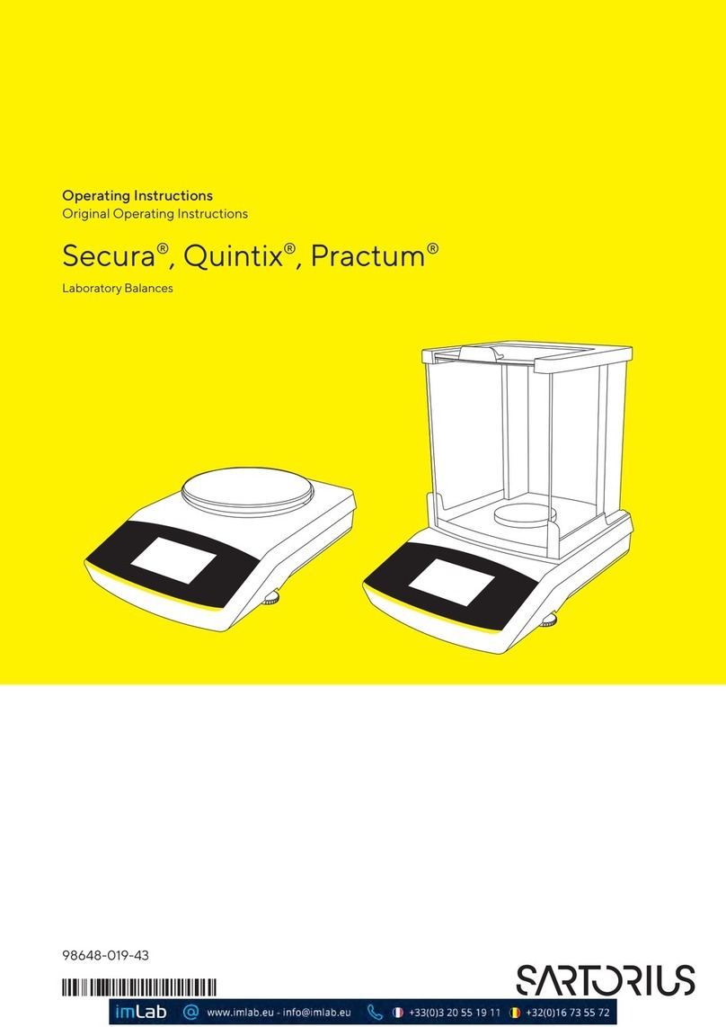 Sartorius SECURA3101-1CEU User manual
