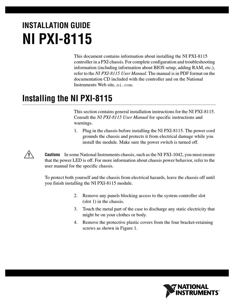 National Instruments PXI-8115 User manual National Instruments PXI-8115 User manual
