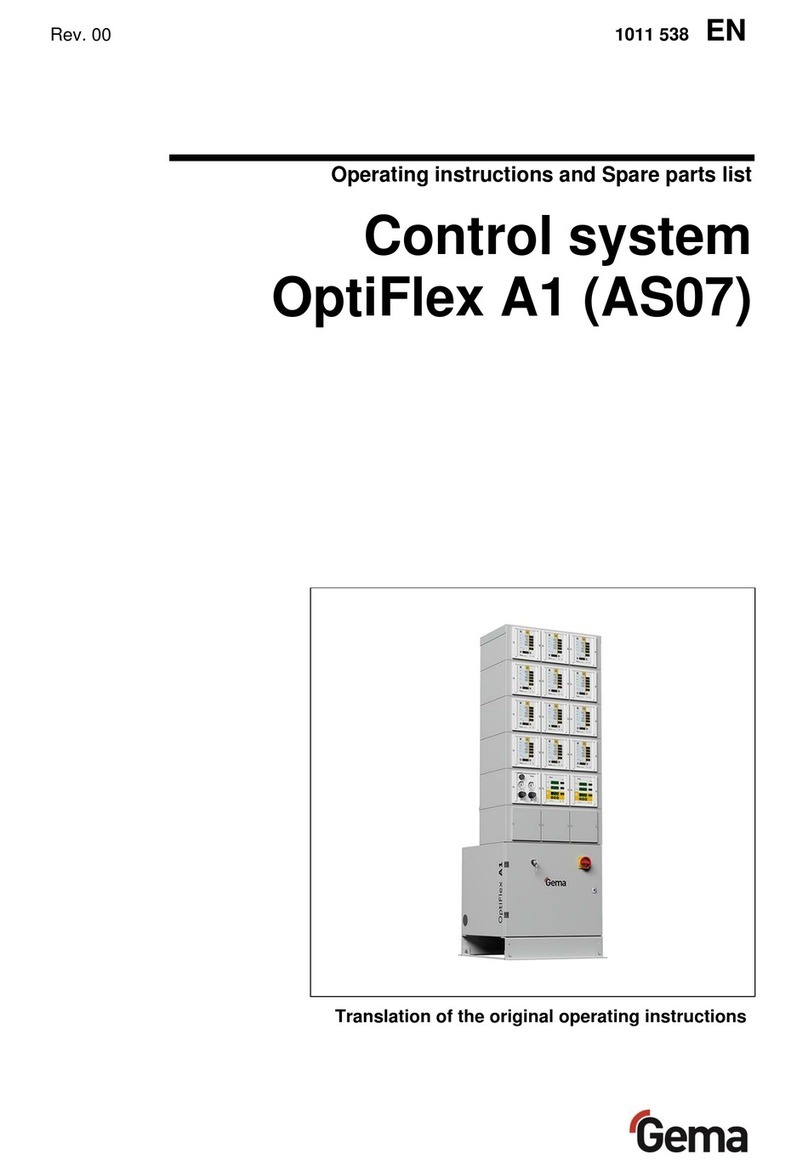Gema OptiFlex A1 Operating instructions and spare parts list