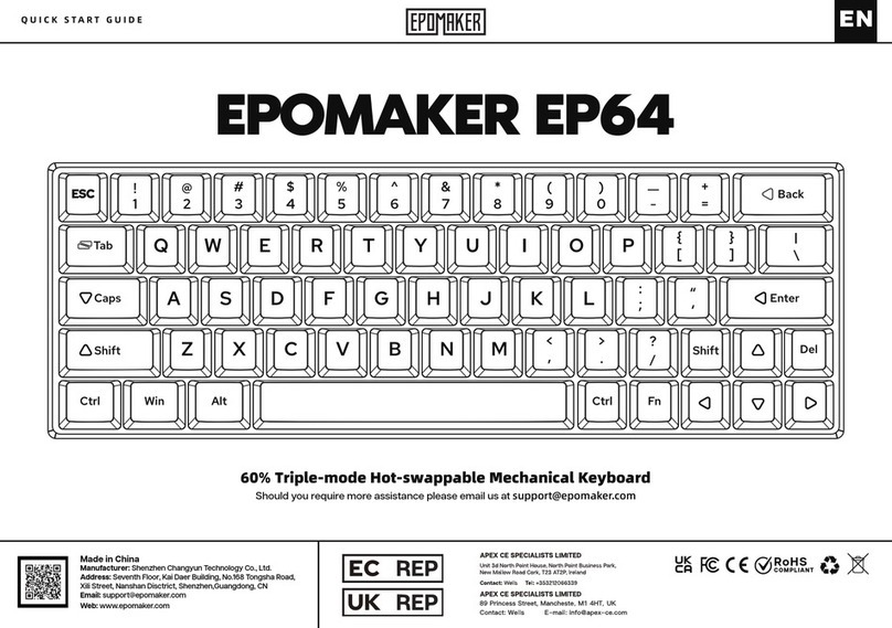Epomaker EP64 quick start guide