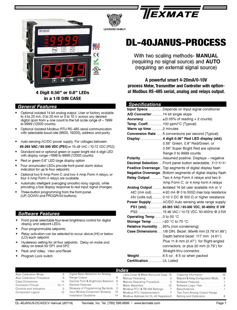 Texmate LEOPARD DL-40US-PROCESS User manual