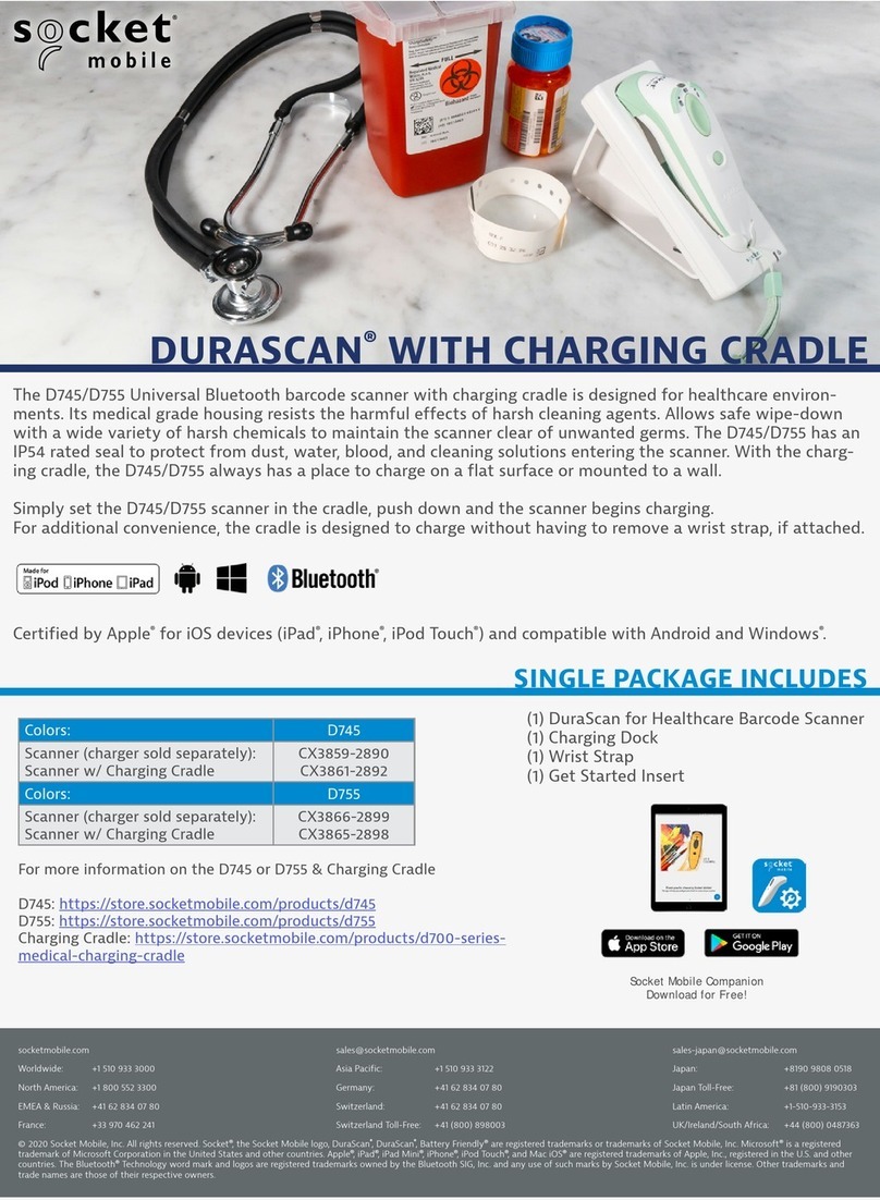 Socket DuraScan D745 User manual
