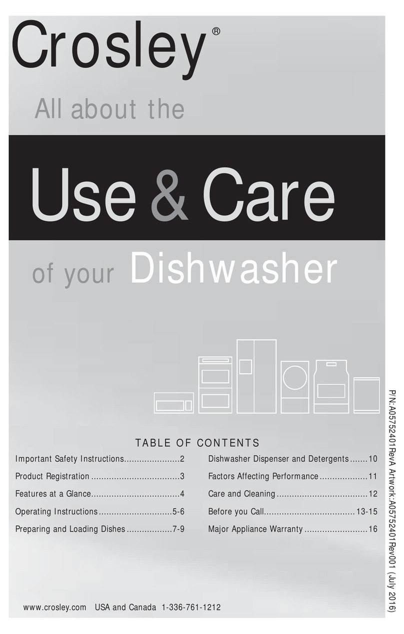 Frigidaire Crosley CDBEH960TD Owner's manual Frigidaire Crosley CDBEH960TD Owner's manual