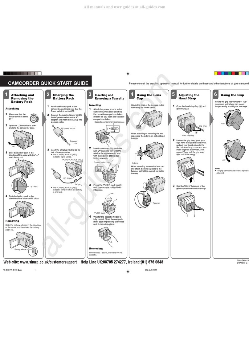 Sharp VL-Z100H User manual