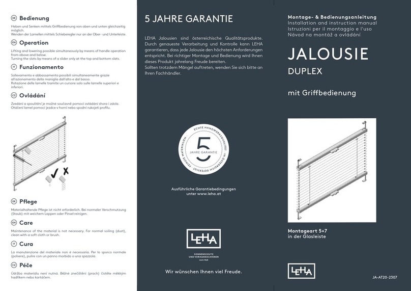 LEHA DUPLEX Installation and instruction manual