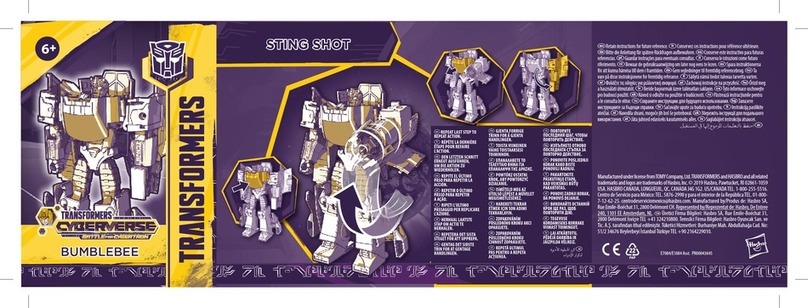 Hasbro TRANSFORMERS CYBERVERSE BUMBLEBEE STING SHOT manual