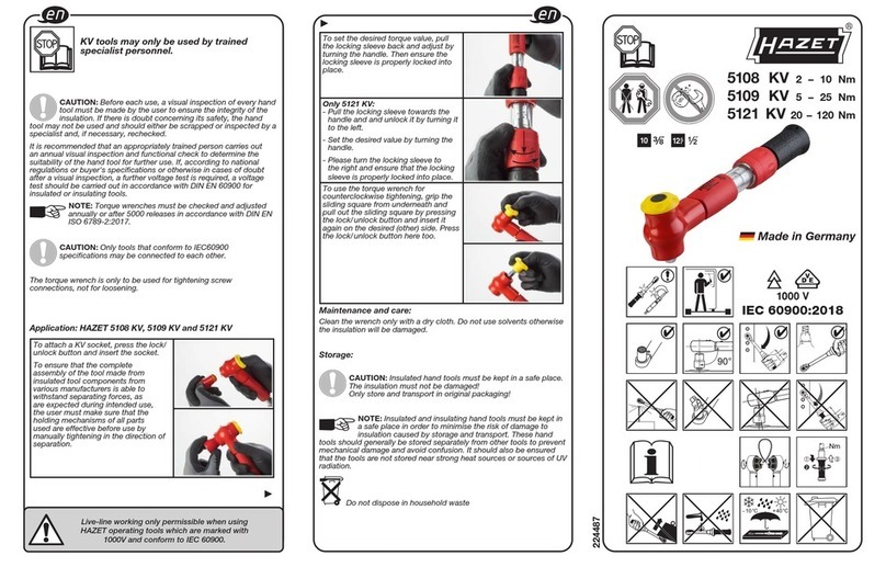 Hazet 5121KV User manual