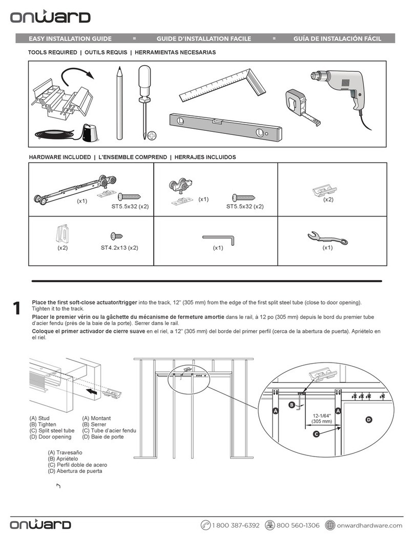 Onward 89YMXC39SC Easy installation guide Onward 89YMXC39SC Easy installation guide