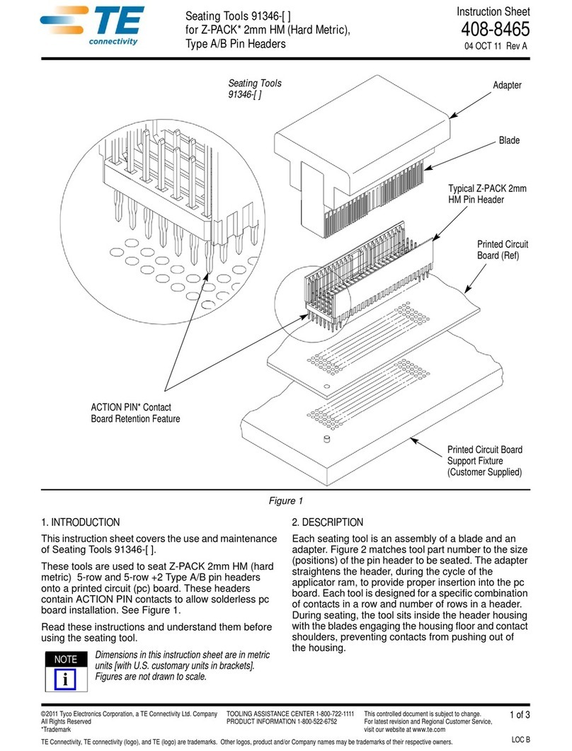 TE Connectivity 91346 Series instruction sheet