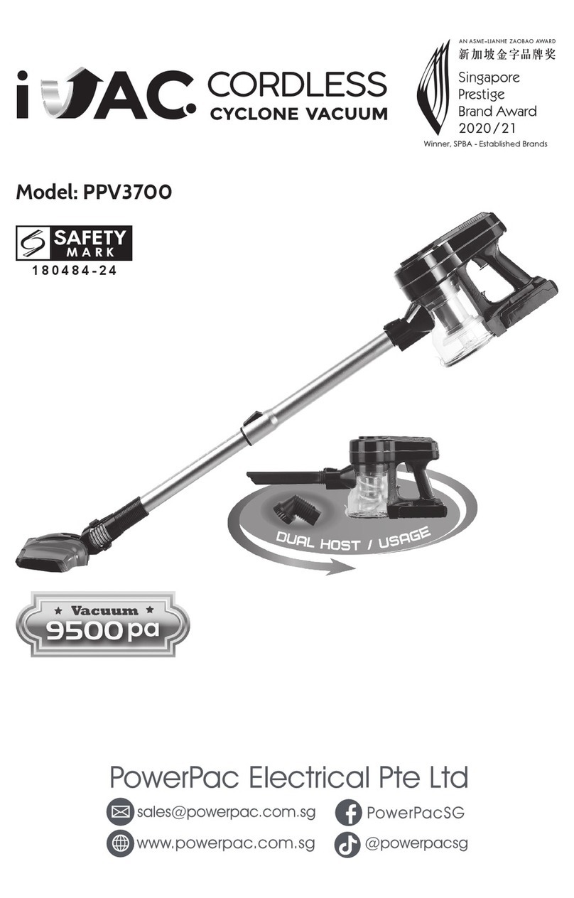 i-Vac PPV3700 User manual