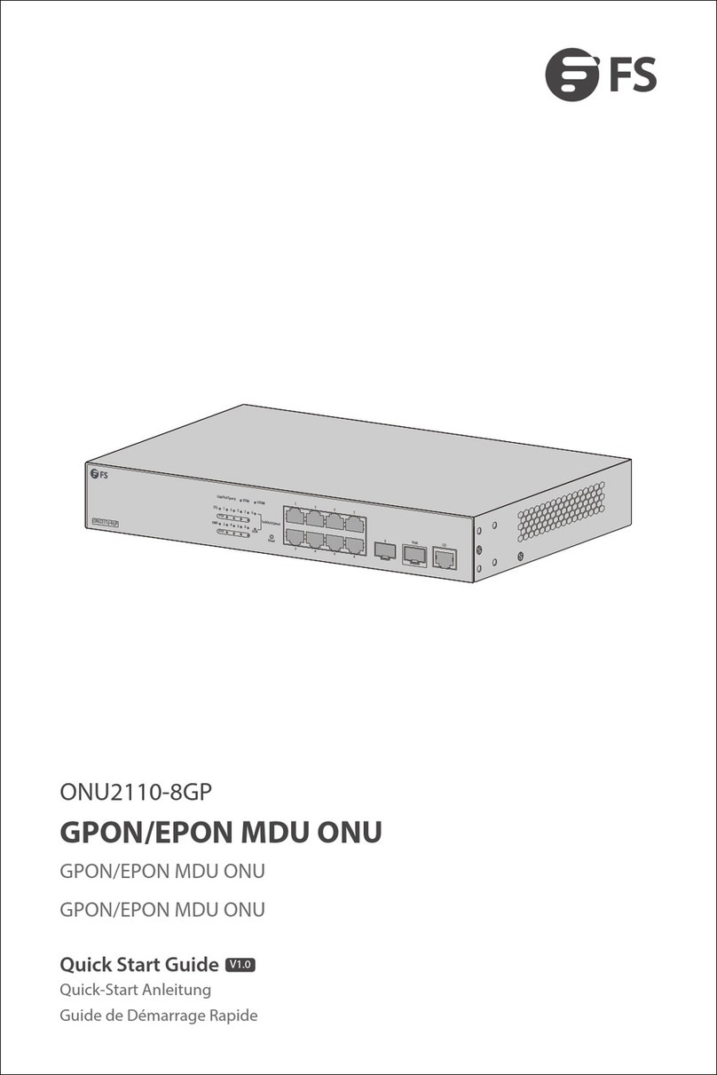 FS ONU2110-8GP User manual