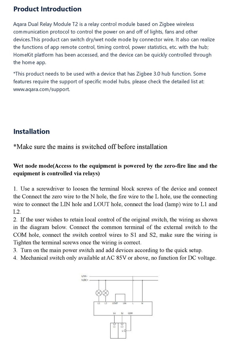 Aqara T2 user manual