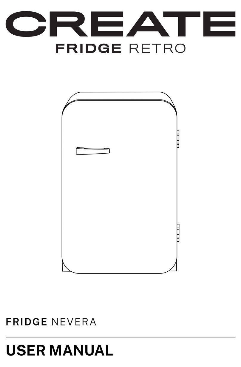 Create RETRO FRIDGE Series user manual