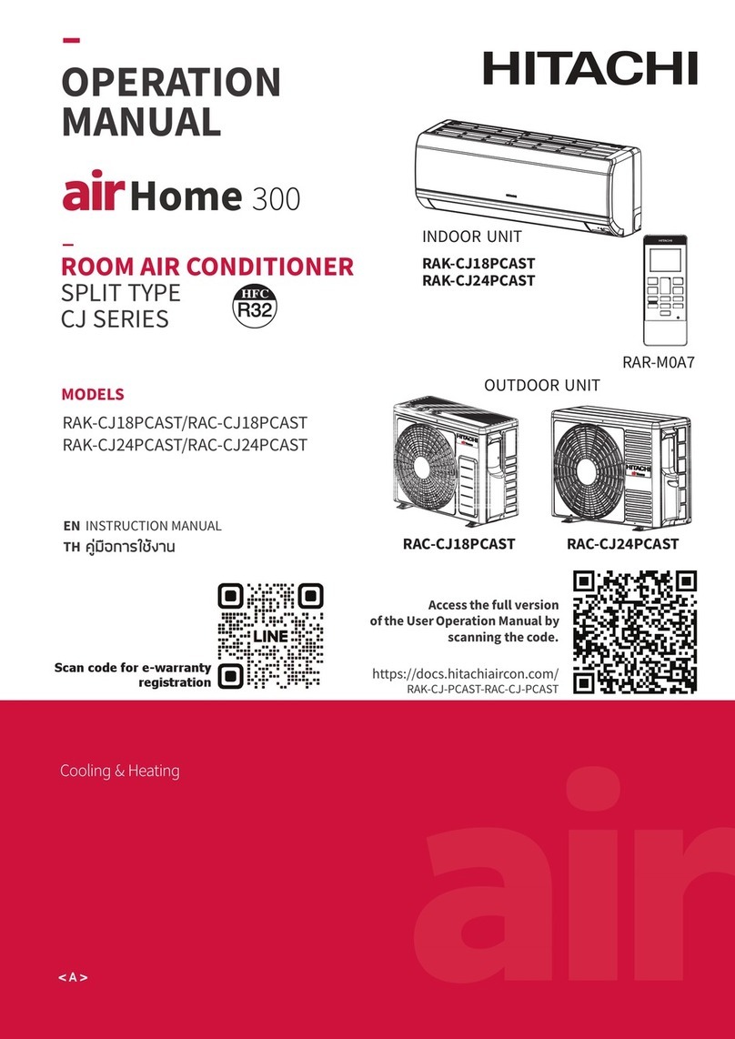 Hitachi airHome 300 CJ Series User manual Hitachi airHome 300 CJ Series User manual