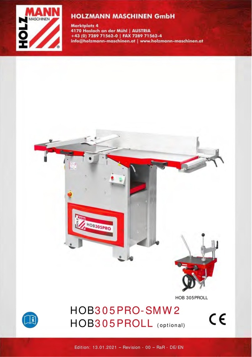 HOLZMANN MASCHINEN HOB305PRO-SMW2 User manual